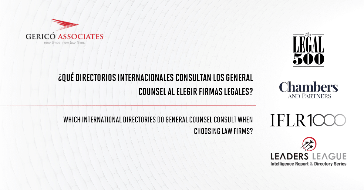 Which international directories do General Counsel consult when choosing law firms? 1 Which international directories do General Counsel consult when choosing law firms? 1